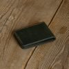 Personalized Full-Grain Leather Bifold Card Wallet — Levent in Green