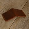 Personalized Full-Grain Leather Bifold Wallet, Classic — Kalyon in Brown Personalized Full-Grain Leather Bifold Wallet, Classic — Kalyon in Brown