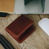 Personalized Full-Grain Leather Bifold Wallet, Classic — Kalyon — in use Personalized Full-Grain Leather Bifold Wallet, Classic — Kalyon — in use