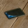 Personalized Full-Grain Leather Card Holder, 2 Pockets — Felenk in Green