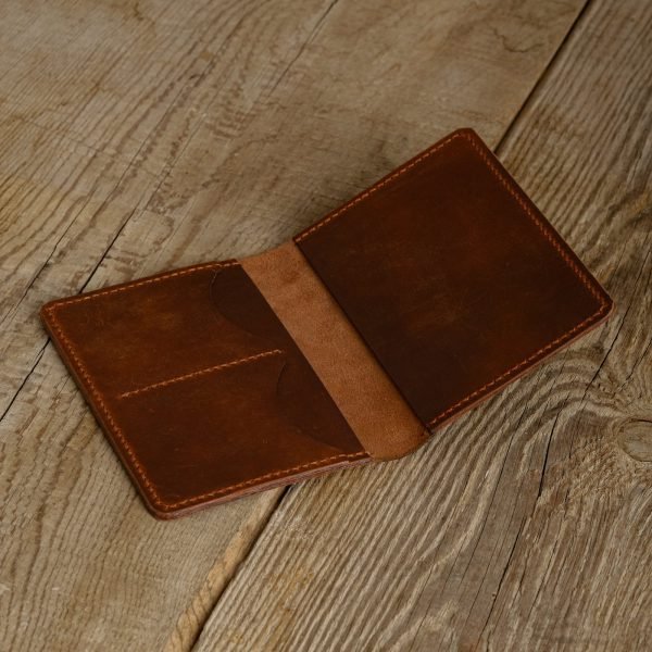 Personalized Full-Grain Leather Passport Holder — Alesta in Brown