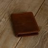 Personalized Full-Grain Leather Passport Holder — Alesta in Brown