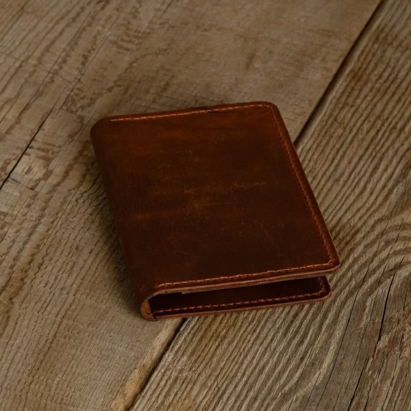 Personalized Full-Grain Leather Passport Holder — Alesta in Brown