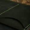 Personalized Full-Grain Leather Passport Holder — Alesta in Green