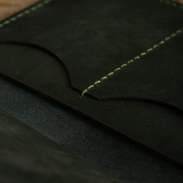 Personalized Full-Grain Leather Passport Holder — Alesta in Green
