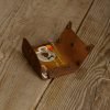 Personalized Minimalist Full-Grain Leather Card Holder — İstif in Brown