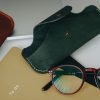 Personalized Structured Full-Grain Leather Glasses Case — Delta